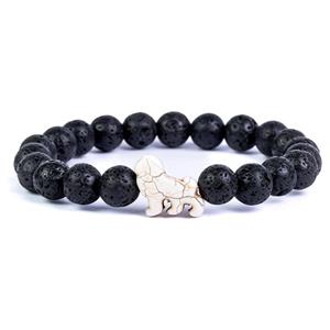 EXCURSION LION BRACELET -  lavastone
